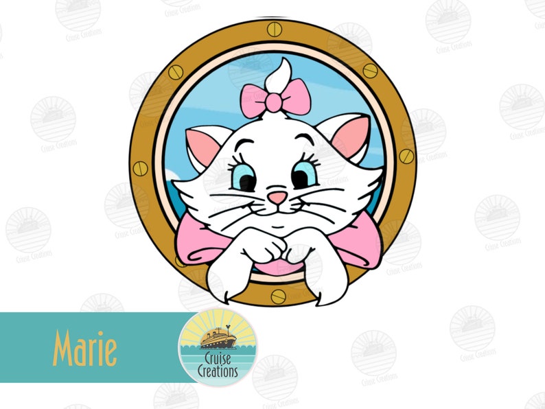 Customisable Character Porthole Magnets for Cruise Door Marie