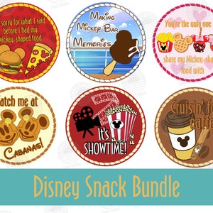 Disney Cruise Line 6 Magnet 'Snack Bundle'