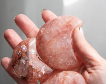 Hematoid Quartz Moon