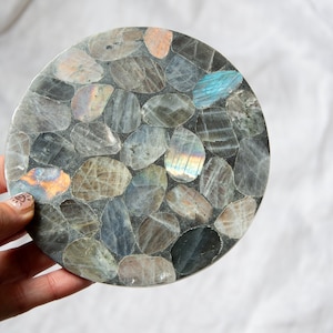 Plateau rond en labradorite