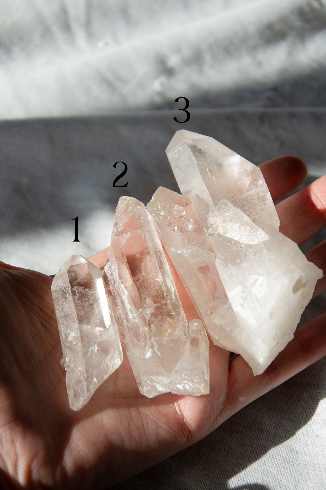 Raw rock crystal