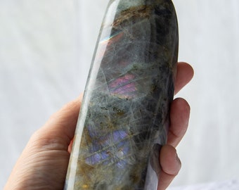Freeform purple labradorite