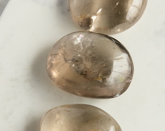 Smoky quartz pebble