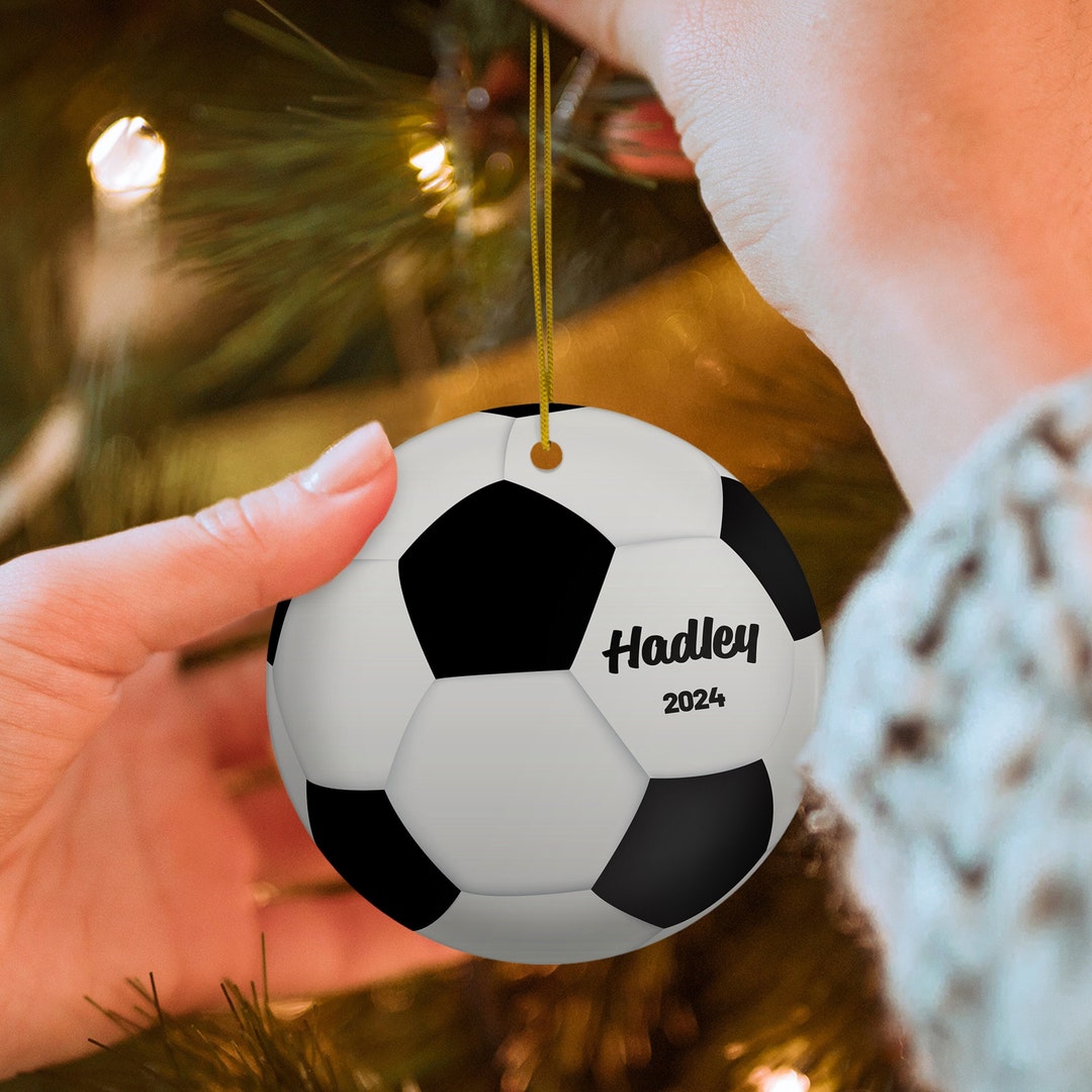 Soccer Ball Ornament Football Christmas Ornament Gift for Etsy