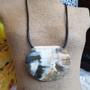 Boucles D'oreilles Créoles En Corne De Zébu De Madagascar - Artisanat