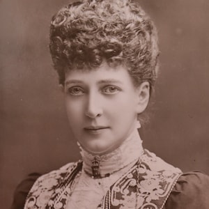 Carte postale vierge vintage - Carte postale photo de la reine Alexandra