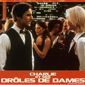 Charlie's Angels Cameron Diaz Ober vermomming Franse lobbykaart