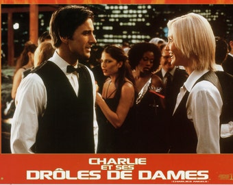 Charlie's Angels Cameron Diaz Waiter Disguise French Lobby Card