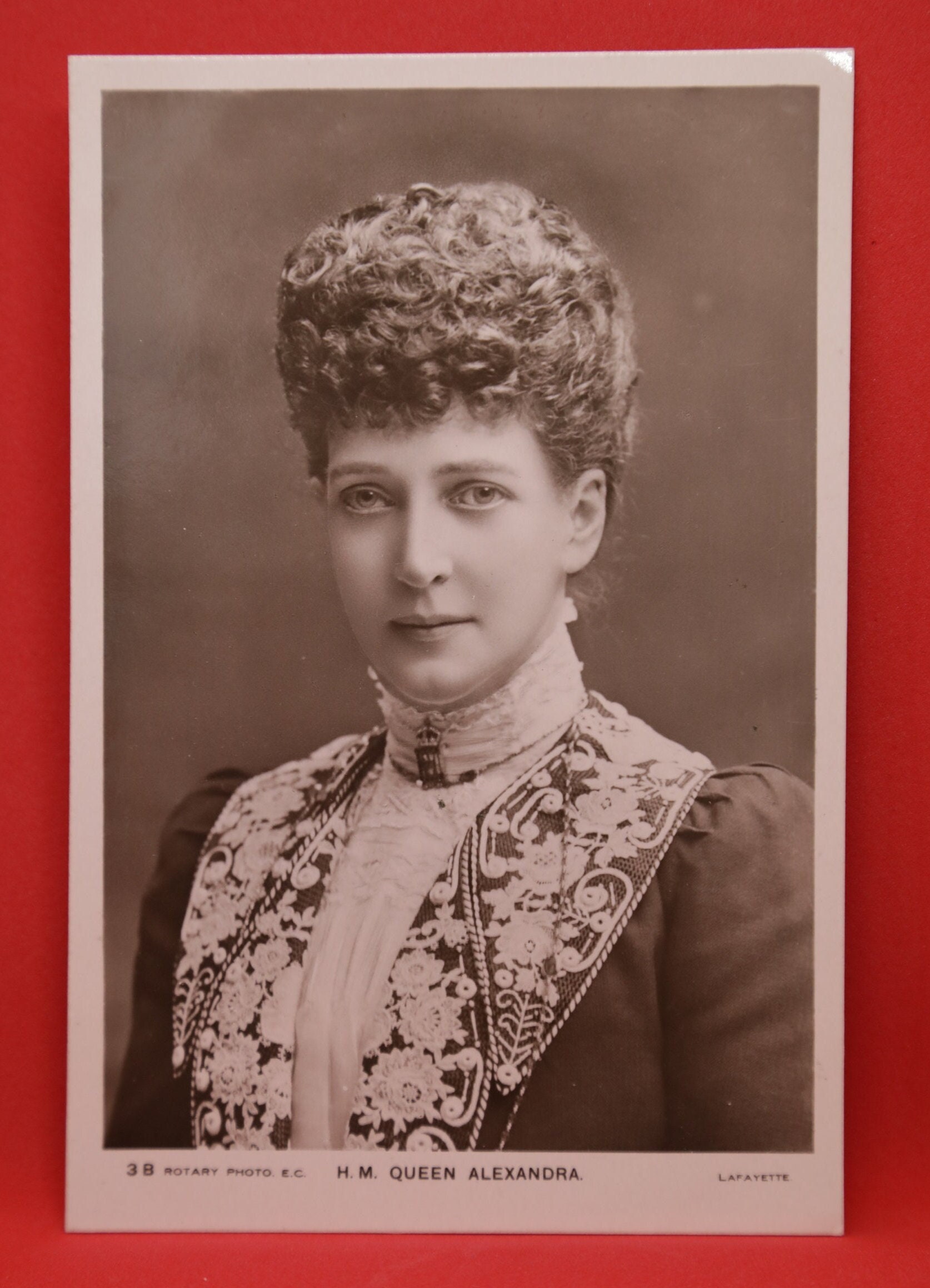 Vintage Blank Postcard - Photo Postcard of Queen Alexandra - Etsy