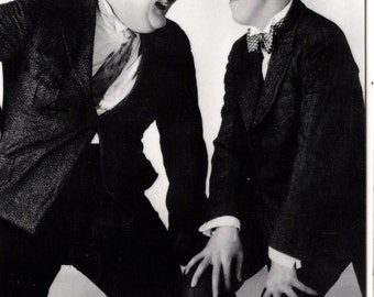 Laurel and Hardy Postkarte