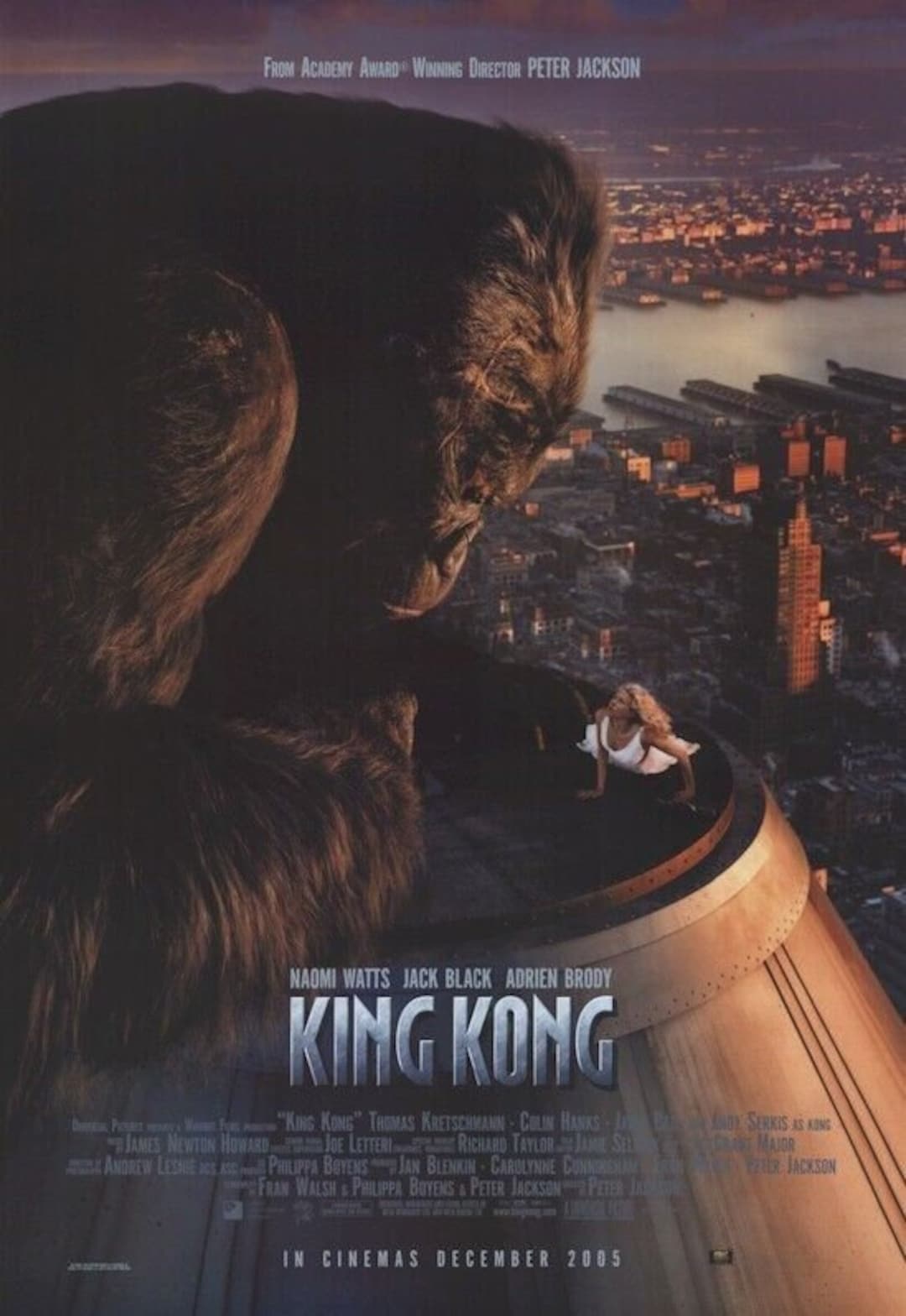 King Kong (2005) Cinema Poster - Etsy