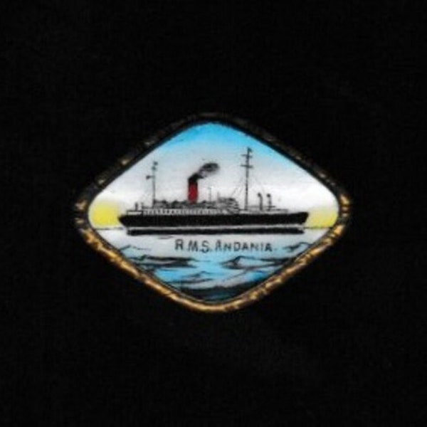 RMS Andania Enamel Pin