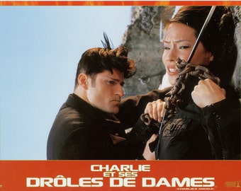 Charlie&#39;s Angels Lucy Liu Fight French Lobby Card