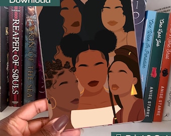 Printable Kindle Insert | Black Girl Insert | Melanin | Black Girls Read | Case Insert | Kindle Stickers | Digital Download