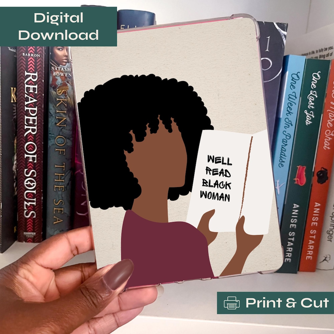 Printable Kindle Insert | Black Girl Insert | Melanin | Black Girls ...