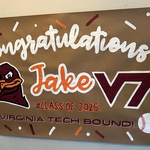custom graduation banner, college graduation party, high school grad banner, college grad banner, congratulations banner