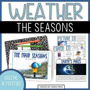 Tipos de clima Actividades Four Seasons - Actividades digitales para 2.º y 3.er grado
