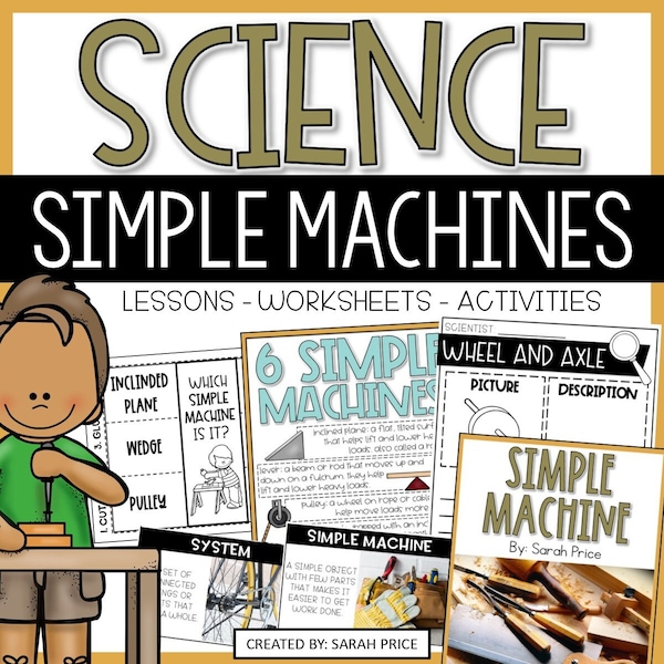 2nd and 3rd Grade Science Unit - Simple Machines Lessons, Activities & Worksheets