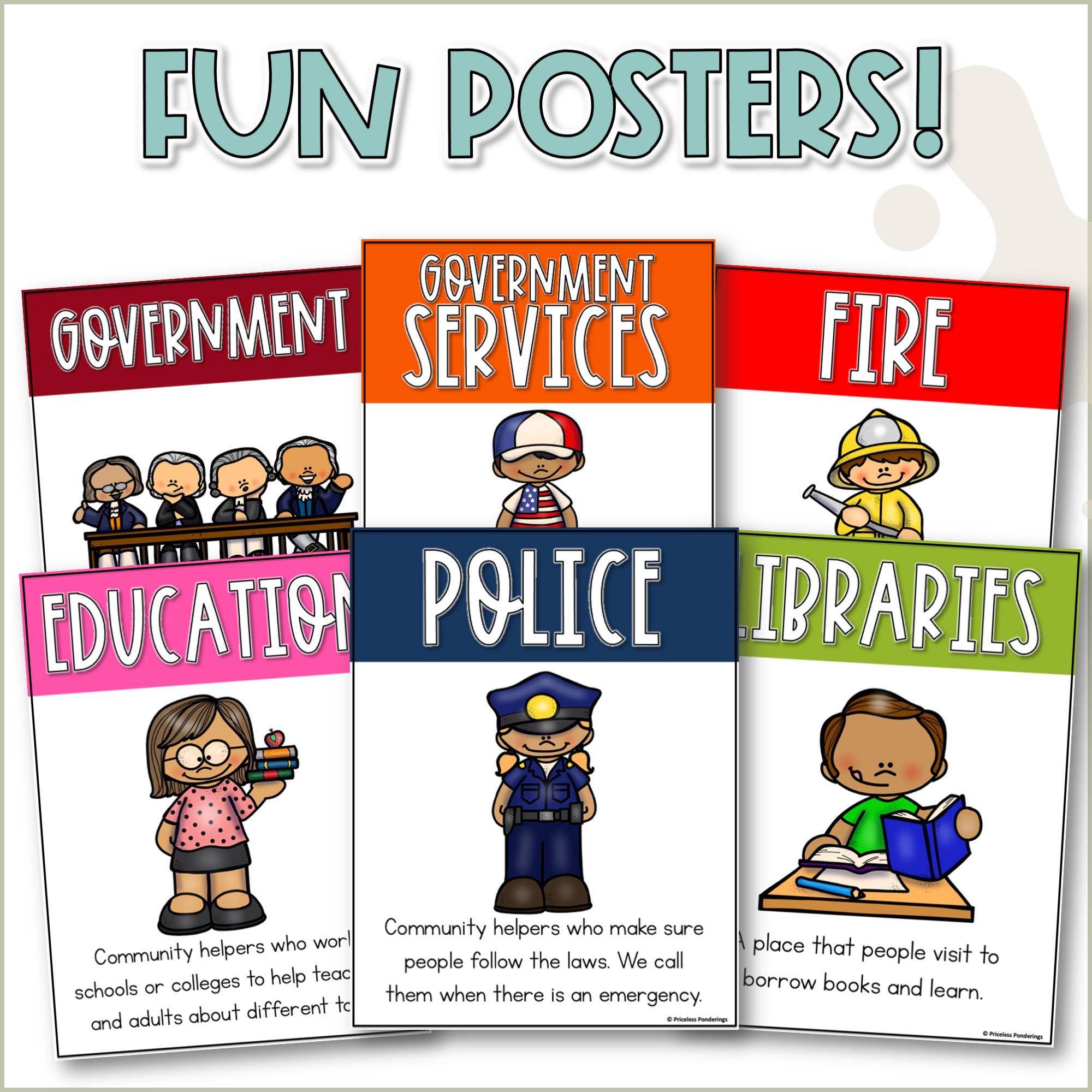 2nd Grade Social Studies Worksheets | Community Helpers Activities | K