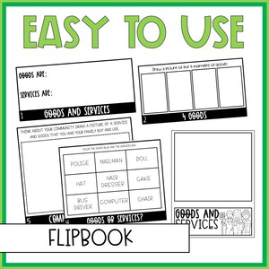 Goods and Services Activities Worksheets - 2nd & 3rd Grade Economics ...