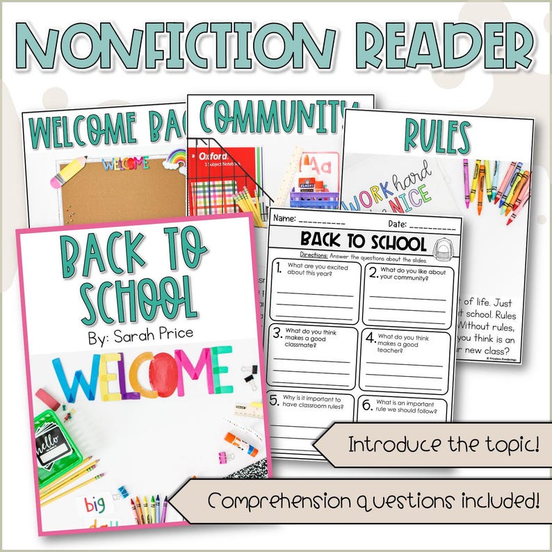 Back to School Activities to Teach Rules and Classroom Procedures ...