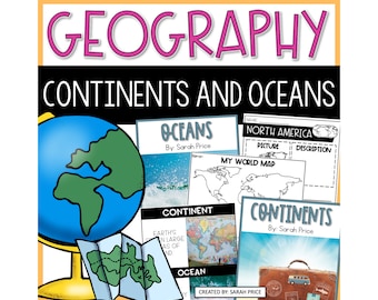 Kontinente und Ozeane Aktivitäten | Die 7 Kontinente und 5 Ozeane Arbeitsblätter unterrichten | Geographie-Unterrichtspläne