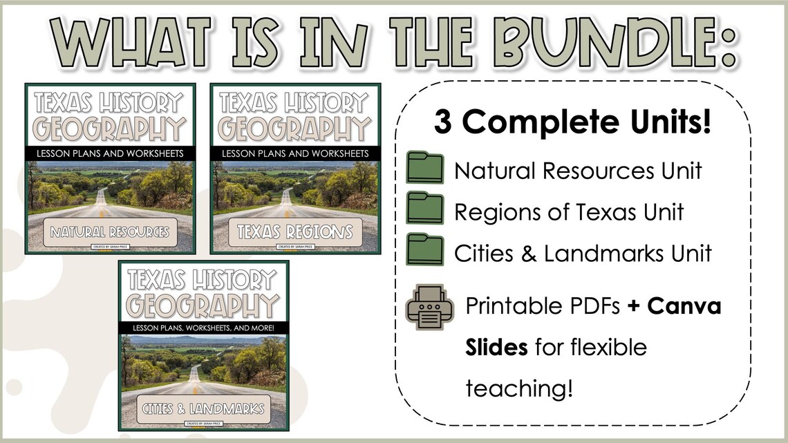 4th Grade Texas Geography Curriculum | TEKS Aligned Social Studies