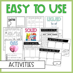 States of Matter Experiments | States of Matter Worksheets and Science ...