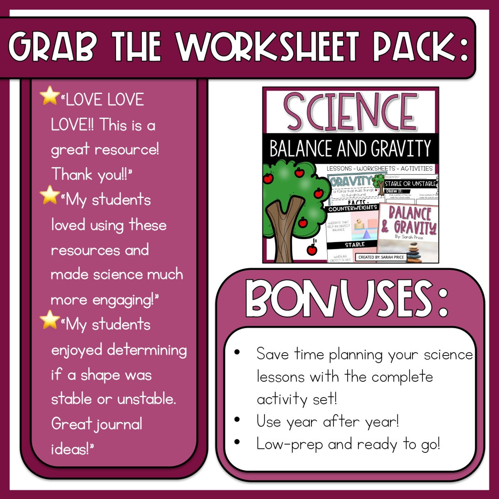 Balance and Gravity Anchor Charts and Science Posters - Etsy