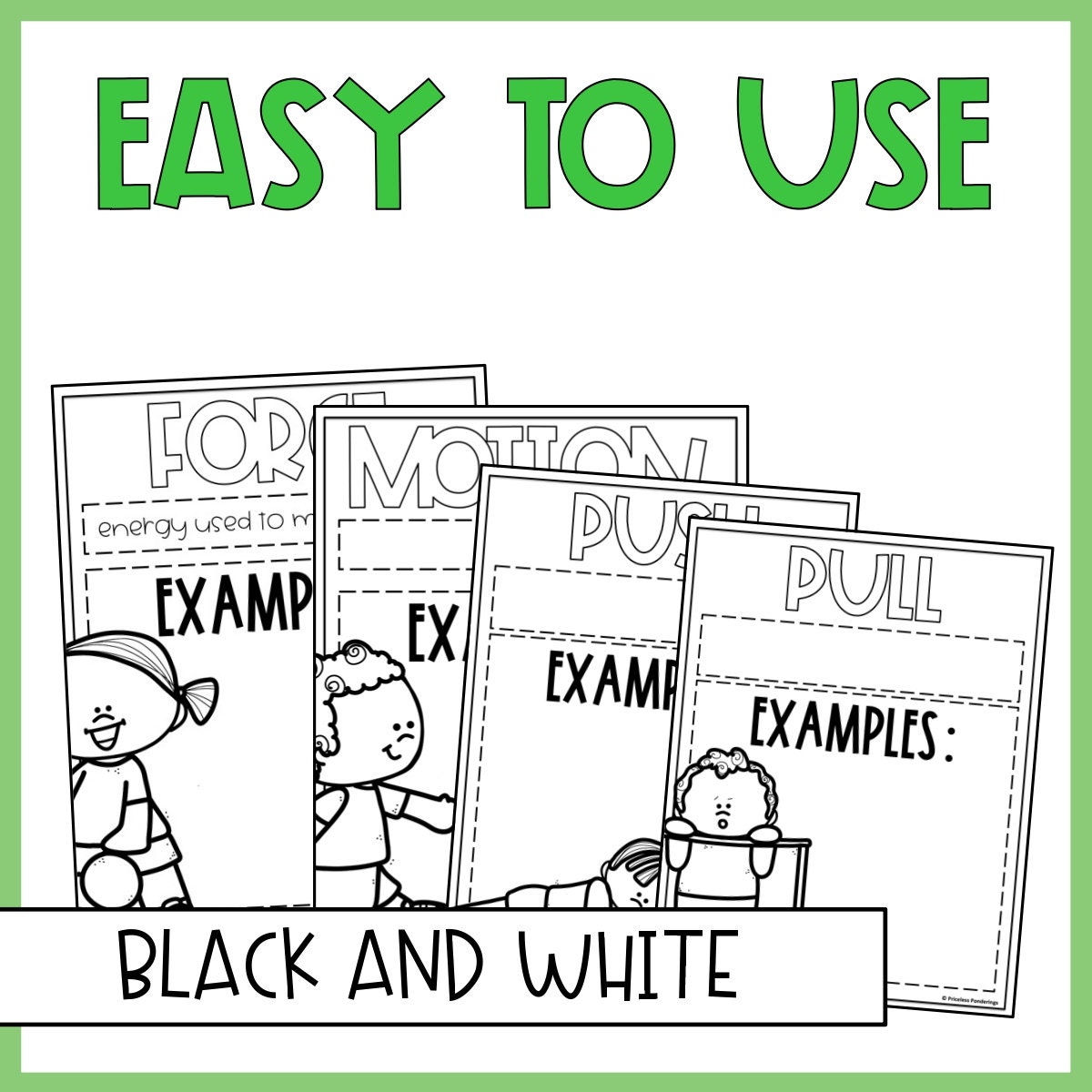 Force and Motion Anchor Charts and Science Posters Etsy