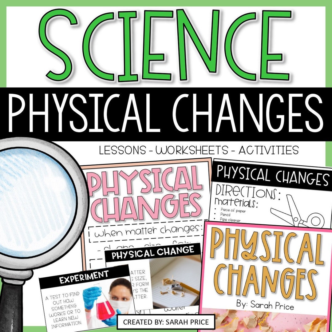 2nd Grade Science Physical Changes Properties of Matter Interactive ...