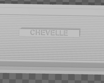 1966-67 Chevelle El Camino Malibu Radio Delete Plate | Dash Cover Classic Chevy Radio Delete Plate | Heat-Resistant 3D Printed Cover.