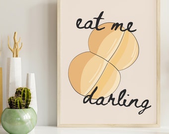 Marraqueta Print, Chilean Food Illustration, Chilean Bread, Latino Printable, Chilean Gift, Kitchen Decor, Latin Food Print, Chileno Print