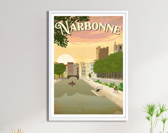 Narbonne Poster - City Poster of France and the World