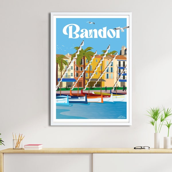 Affiche Bandol - Poster de ville de France et du Monde