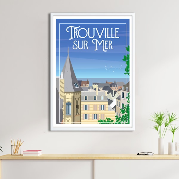 Affiche Trouville - Poster de ville de France et du Monde