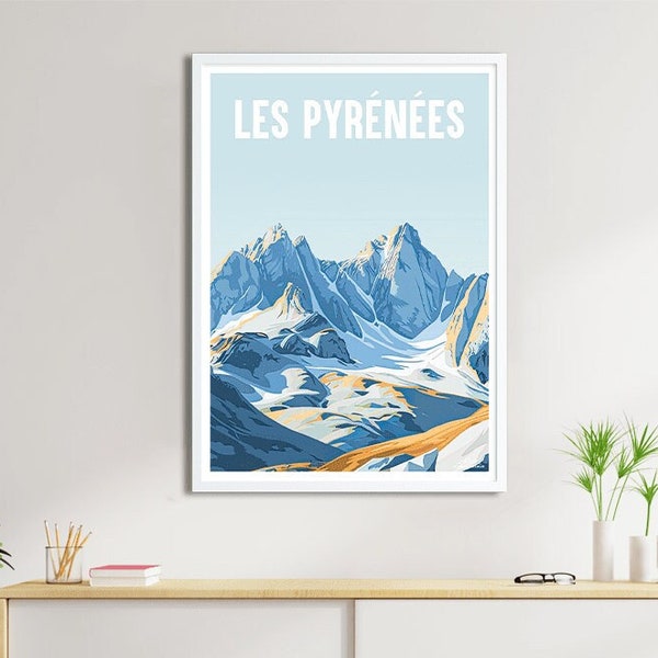 Affiche Les Pyrénées - Poster de ville de France et du Monde