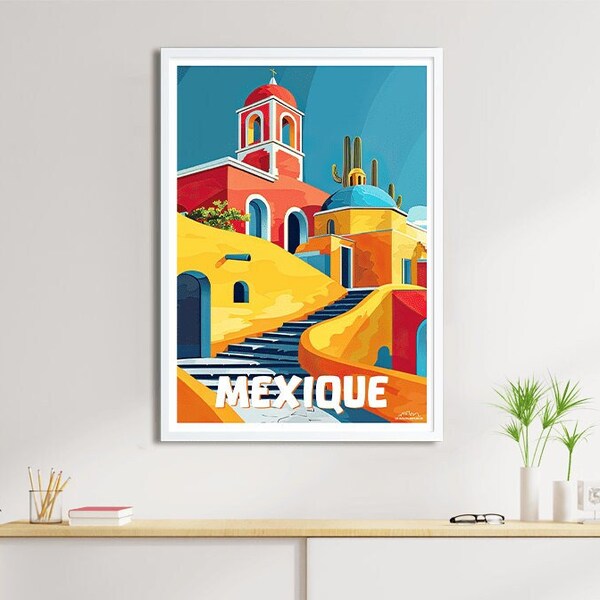 Affiche Mexique - Poster de ville de France et du Monde