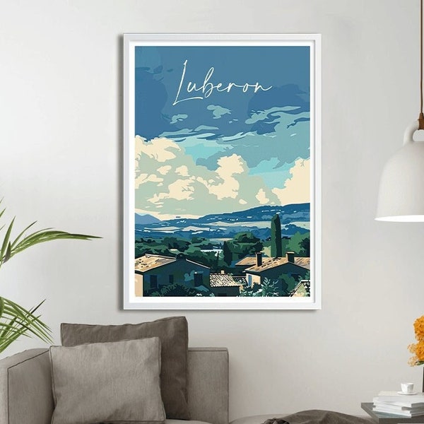 Affiche Lubéron - Poster de ville de France et du Monde