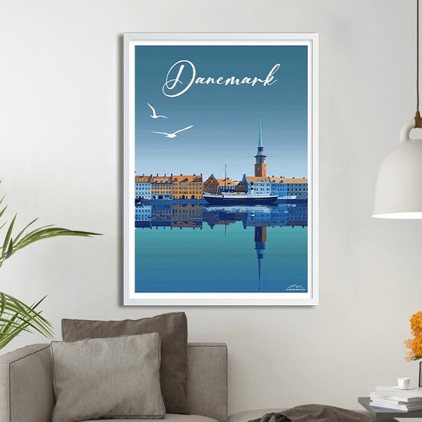 Affiche Danemark - Poster de ville de France et du Monde