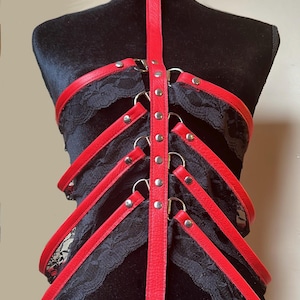 DOVES Leather & Lace Ribcage Harness