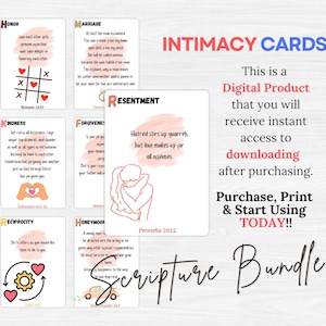 Christian Scripture Cards, Christian Relationship Affirmation Cards, Marriage Prayer Board, Printable Couples Bible Study Discussion Cards