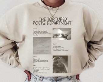 The Tortured Poets Department Crewneck, TS New Album Sweatshirt Gift for Swiftie Fan, Ts New Album Shirt, TTPD Merch