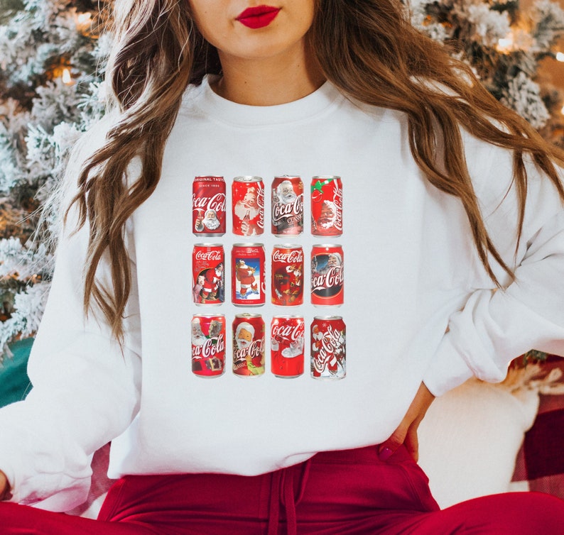 Christmas Coca Cola Sweatshirt, Christmas Coke Sampler, Gift for Coke ...