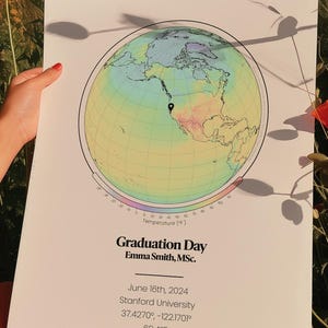 Benutzerdefinierte Karte für Graduierung Geschenk für Meteorologen Geschenk für letzte bestandene personalisierte Karte Kunst für neue graduierte Geschenk für Wetter-Nerd