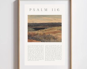Psalm 116 Digital Print