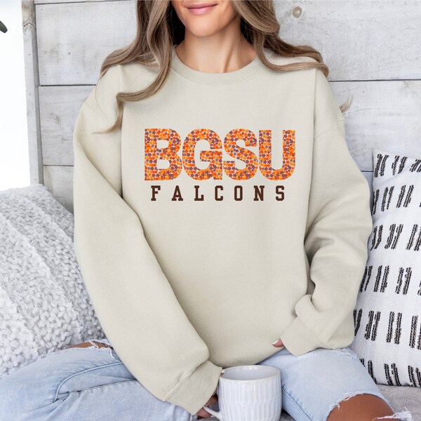 bgsu falcons l bowling green l floral design l college clothing l dtf print