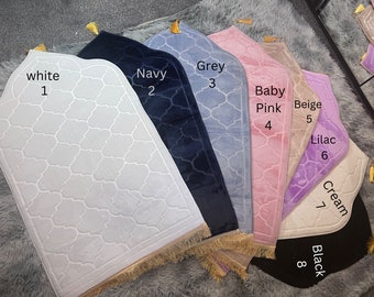 Personalised Padded Prayer Mat Islamic Gift Best Friend Gift Nikkah Gift for Muslim Brother Sister Soft Mat vinyl gold glitter 115cm by 65cm