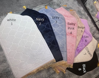 Foam Padded Prayer Mat: Soft Islamic Rug, Muslim Gift