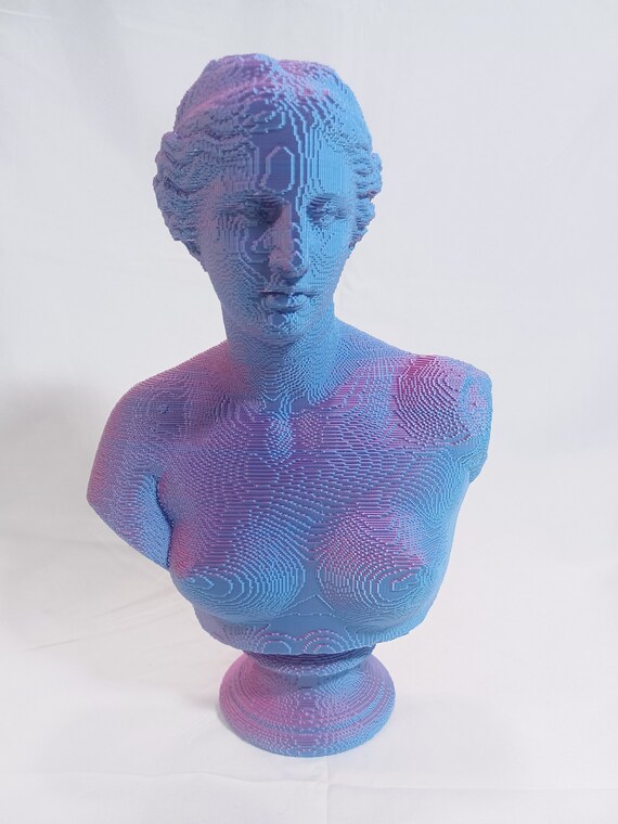 Iridescent Dual-tone Venus De Milo Statue - 3D Printed Pixel